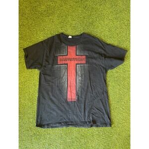 Kerusso T Shirt Mens XL Black Salvation Cross Jesus Christ Of Nazareth Graphic